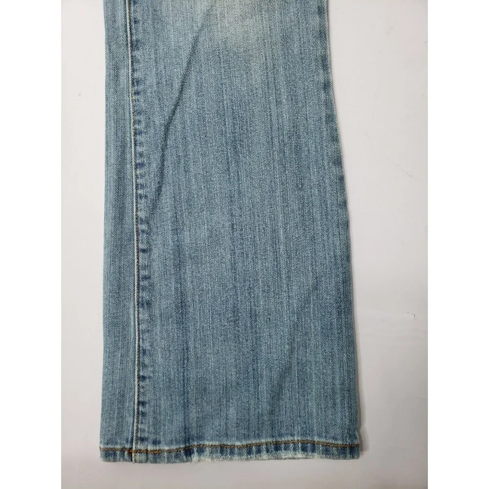 American Eagle Womens Medium Wash Blue Stretch Slim Boot Jeans Size 6 Reg